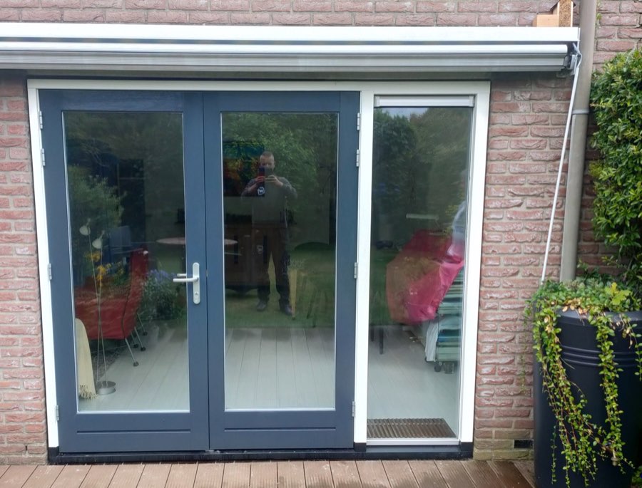 Schuifpui met openslaande deuren